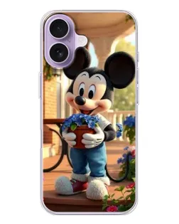 Чехол для iPhone 17 с картинкой «Микки садовод»