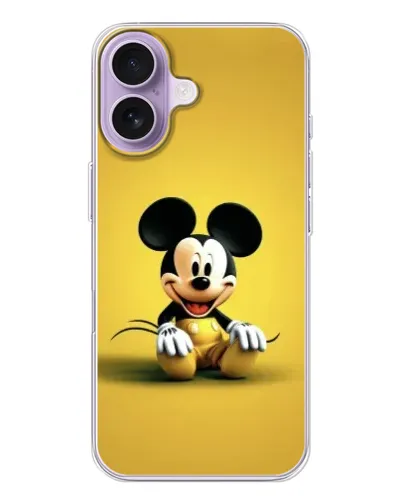Чехол для iPhone 17 с картинкой «Микки на желтом»