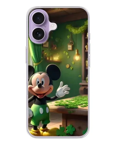 Чехол для iPhone 17 с картинкой «Микки в мастерской»