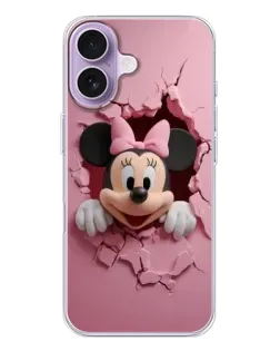 Чехол для iPhone 17 с картинкой «Минни сквозь стену»