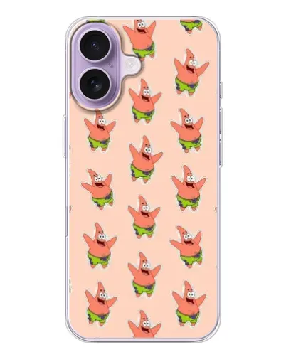 Чехол для iPhone 17 с картинкой «Патрик Стар паттерн» Чехол для iPhone 17 с картинкой «Патрик Стар паттерн»