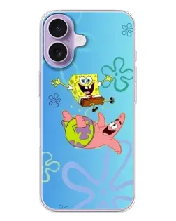 Чехол для iPhone 17 с картинкой «Спанч Боб и Патрик»
