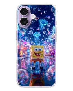 Чехол для iPhone 17 с картинкой «Неоновый океан»