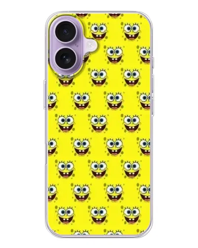 Чехол для iPhone 17 с картинкой «Паттерн Губка Боб» Чехол для iPhone 17 с картинкой «Паттерн Губка Боб»