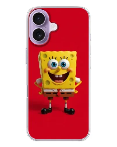 Чехол для iPhone 17 с картинкой «Спанч Боб на красном» Чехол для iPhone 17 с картинкой «Спанч Боб на красном»