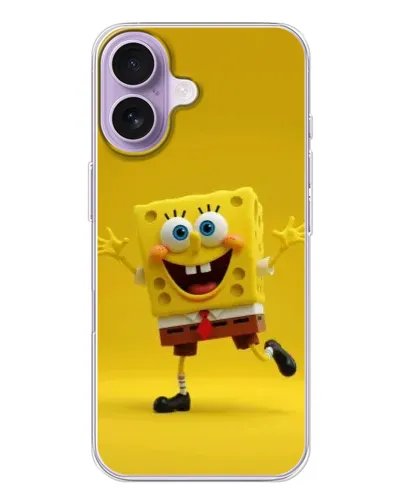 Чехол для iPhone 17 с картинкой «Позитивный Губка Боб» Чехол для iPhone 17 с картинкой «Позитивный Губка Боб»