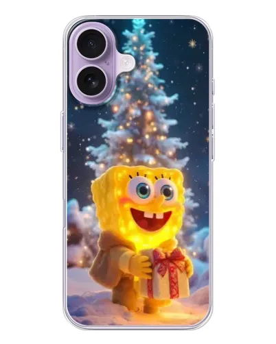 Чехол для iPhone 17 с картинкой «Рождественский Спанч Боб» Чехол для iPhone 17 с картинкой «Рождественский Спанч Боб»