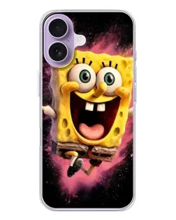Чехол для iPhone 17 с картинкой «Взрывной Спанч Боб»