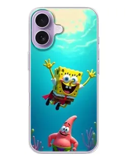Чехол для iPhone 17 с картинкой «Спанч Боб под водой»