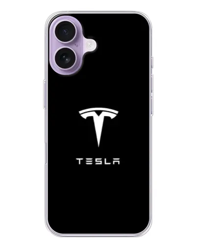 Чехол для iPhone 17 с картинкой «Tesla White Logo»
