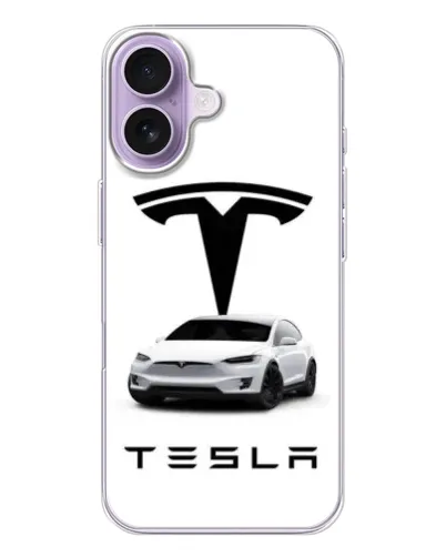 Чехол для iPhone 17 с картинкой «Tesla White Style»