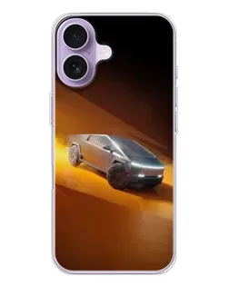 Чехол для iPhone 17 с картинкой «Cybertruck в пустыне»