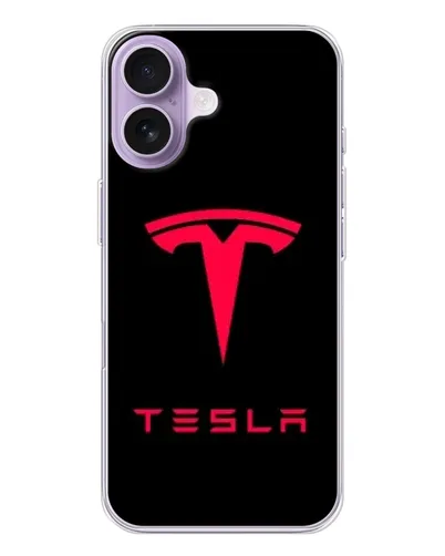 Чехол для iPhone 17 с картинкой «Tesla Red Logo»