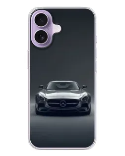 Чехол для iPhone 17 с картинкой «Mercedes на черном»