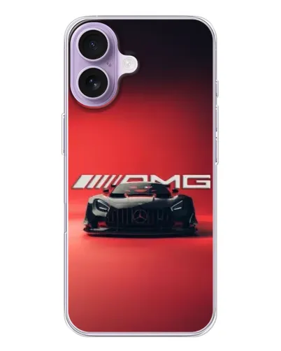 Чехол для iPhone 17 с картинкой «Mercedes AMG — красная линия» Чехол для iPhone 17 с картинкой «Mercedes AMG — красная линия»