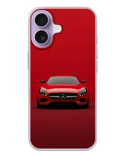Чехол для iPhone 17 с картинкой «Красный Mercedes AMG»