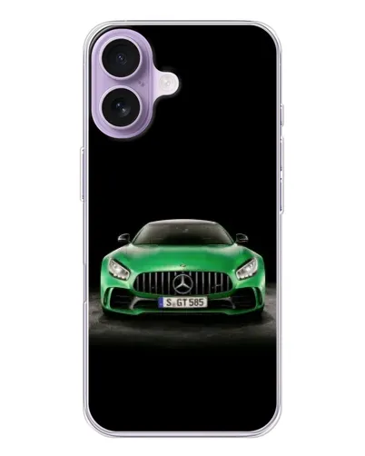Чехол для iPhone 17 с картинкой «Mercedes — неоновый лого» Чехол для iPhone 17 с картинкой «Mercedes — неоновый лого»