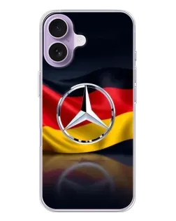 Чехол для iPhone 17 с картинкой «Mercedes — флаг Германии»