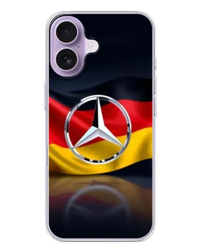Чехол для iPhone 17 с картинкой «Mercedes — флаг Германии» Чехол для iPhone 17 с картинкой «Mercedes — флаг Германии»