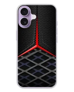 Чехол для iPhone 17 с картинкой «Mercedes Carbon Grid»