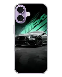 Чехол для iPhone 17 с картинкой «Темный Mercedes AMG»
