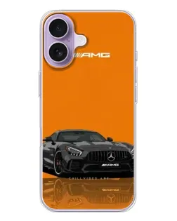 Чехол для iPhone 17 с картинкой «Оранжевый Mercedes AMG»