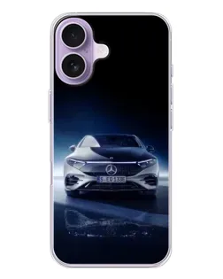 Чехол для iPhone 17 с картинкой «Ночной Mercedes EQ»