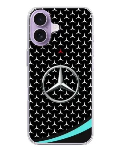 Чехол для iPhone 17 с картинкой «Mercedes — бирюзовый акцент» Чехол для iPhone 17 с картинкой «Mercedes — бирюзовый акцент»