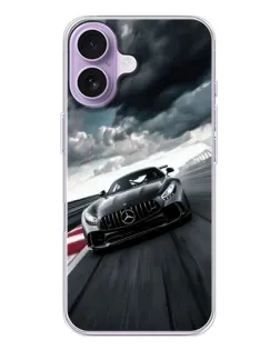Чехол для iPhone 17 с картинкой «Гоночный Mercedes AMG»