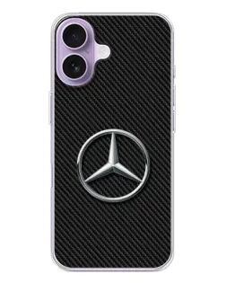 Чехол для iPhone 17 с картинкой «Карбоновый Mercedes стиль» Чехол для iPhone 17 с картинкой «Карбоновый Mercedes стиль»