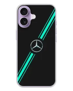 Чехол для iPhone 17 с картинкой «Спортивные линии Mercedes» Чехол для iPhone 17 с картинкой «Спортивные линии Mercedes»