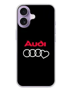 Чехол для iPhone 17 с картинкой «Логотип Audi Heart»