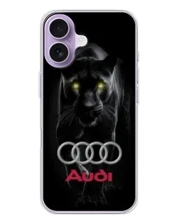 Чехол для iPhone 17 с картинкой «Пантера и Audi»