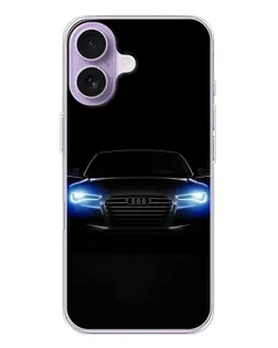 Чехол для iPhone 17 с картинкой «Audi в неоне»