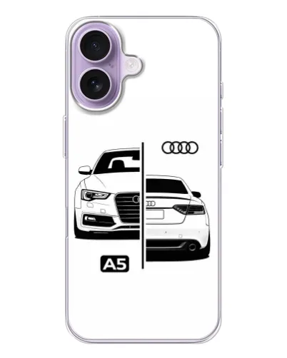 Чехол для iPhone 17 с картинкой «Audi — контрастный дизайн» Чехол для iPhone 17 с картинкой «Audi — контрастный дизайн»