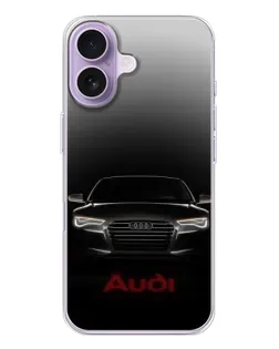 Чехол для iPhone 17 с картинкой «Audi — градиентный контур»