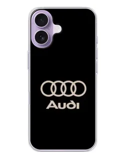 Чехол для iPhone 17 с картинкой «Audi — золотой логотип»