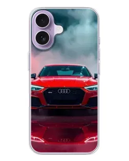 Чехол для iPhone 17 с картинкой «Audi RS — красный стиль»