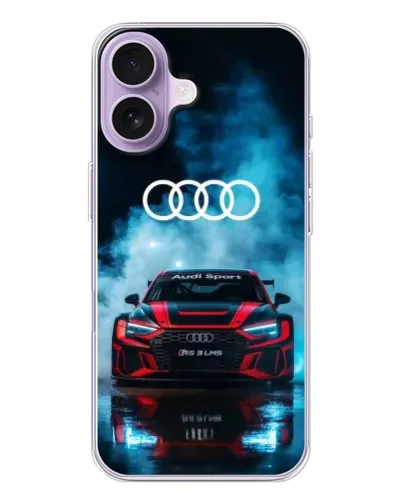 Чехол для iPhone 17 с картинкой «Audi Sport — неон» Чехол для iPhone 17 с картинкой «Audi Sport — неон»