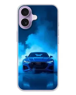 Чехол для iPhone 17 с картинкой «Audi — голубая энергия»