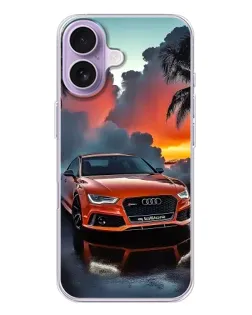 Чехол для iPhone 17 с картинкой «Audi — закат»