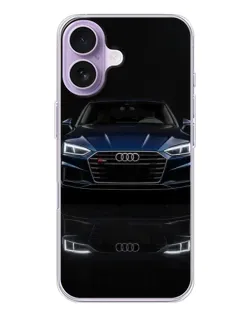 Чехол для iPhone 17 с картинкой «Audi — ночное отражение»