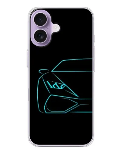 Чехол для iPhone 17 с картинкой «Голубой силуэт Lamborghini» Чехол для iPhone 17 с картинкой «Голубой силуэт Lamborghini»