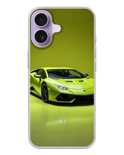 Чехол для iPhone 17 с картинкой «Салатовый Lamborghini Huracan» Чехол для iPhone 17 с картинкой «Салатовый Lamborghini Huracan»