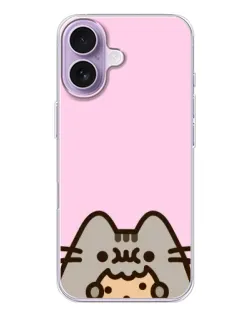 Чехол для iPhone 17 с картинкой «Pusheen и печенье»