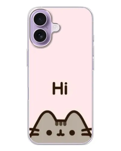 Чехол для iPhone 17 с картинкой «Пушин говорит Hi» Чехол для iPhone 17 с картинкой «Пушин говорит Hi»
