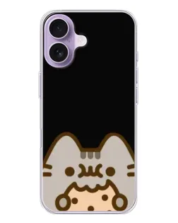 Чехол для iPhone 17 с картинкой «Пушин на черном»