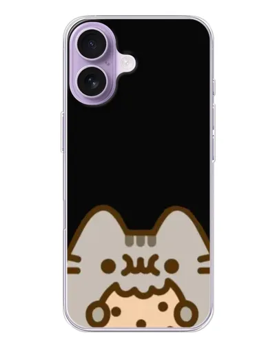 Чехол для iPhone 17 с картинкой «Пушин на черном» Чехол для iPhone 17 с картинкой «Пушин на черном»