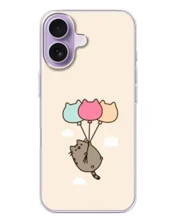 Чехол для iPhone 17 с картинкой «Пушин на шариках»