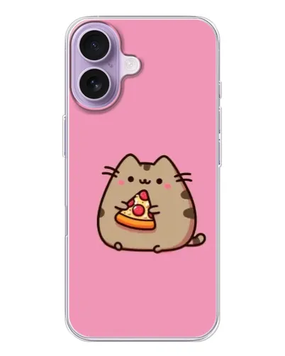 Чехол для iPhone 17 с картинкой «Пушин с пиццей» Чехол для iPhone 17 с картинкой «Пушин с пиццей»